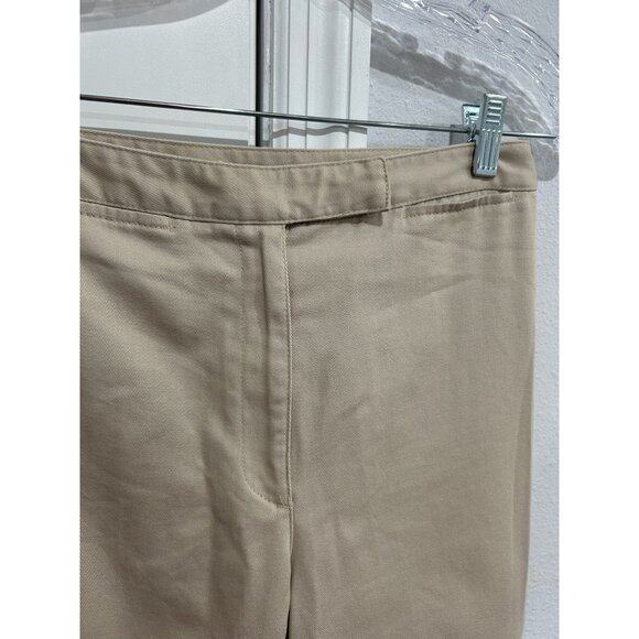 Liz Claiborne Audra Womens Beige Cotton Blend Pants Size 8 Short - Picture 4 of 8